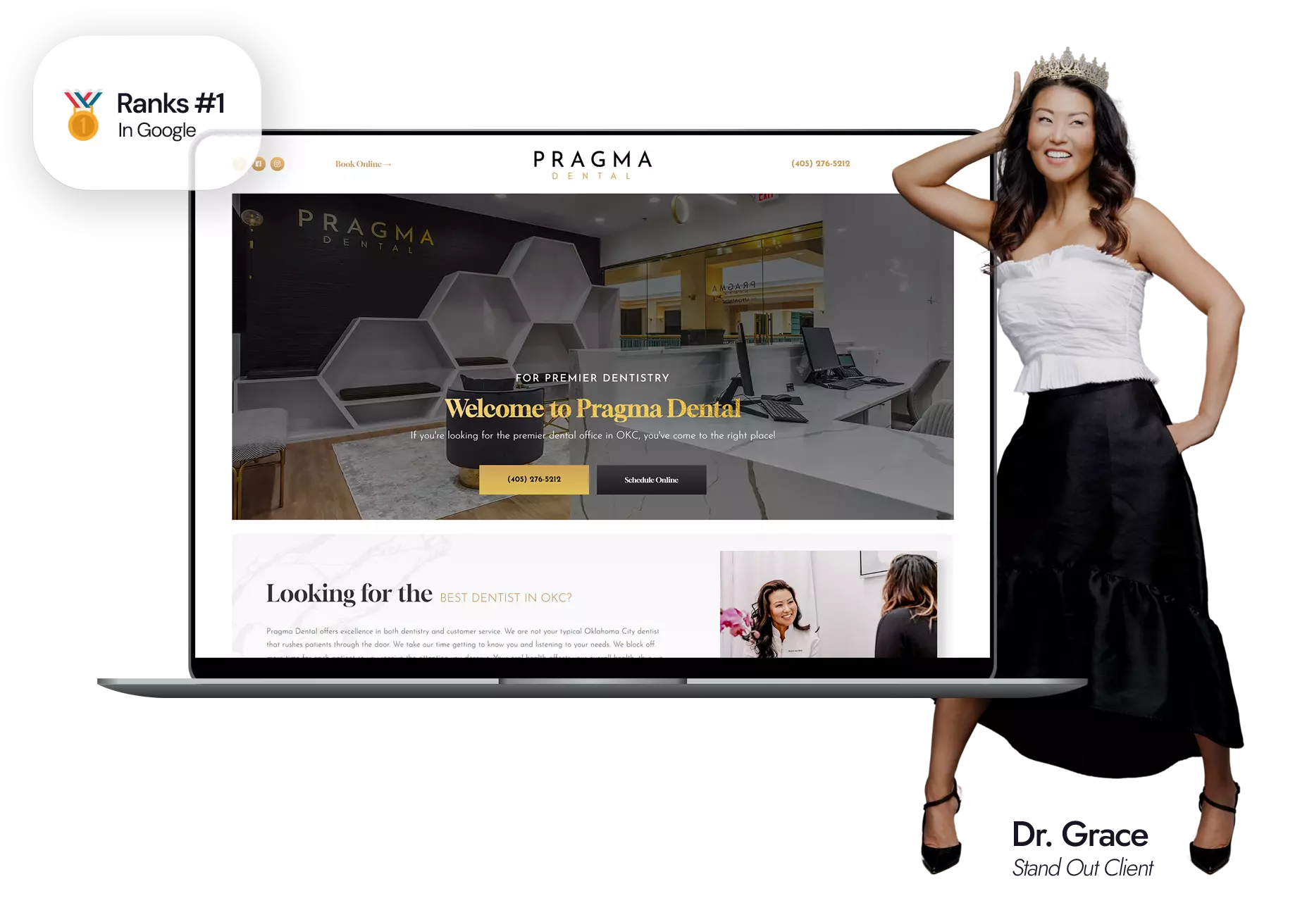 Custom Dental Website Design - Pragma Dental & Dr. Grace